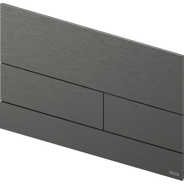 Кнопка смыва Tece Square II 9240836 сатин, черный хром