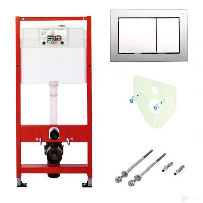 Система инсталляции для унитаза Tece Base K400420 4 в 1 с кнопкой смыва