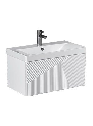 Тумба Velvex подвесная Edge 70.1Y (белая) (tp.EDG.9696.70.1Y белый глянец)