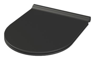 Крышка-сиденье для унитаза Boheme Nero 966-B микролифт, черный матовый