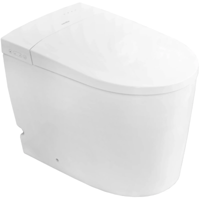 Электронный унитаз-биде напольный Swedbe Smart 0500 безободковый, торнадо, с сиденьем микролифт, белый