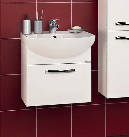 Тумба с раковиной Aquaton Ария 1A140301AA010 50 белый