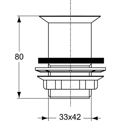 Донный клапан для раковины Ideal Standard D5852AA хром
