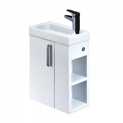 Тумба с раковиной IDDIS Torr 40 подвесная белая полки справа (TOLWR4KT0WYSRiLQ95DAK)