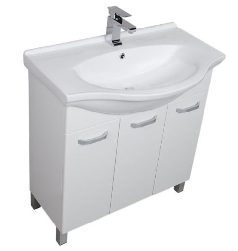 Тумба под раковину Aquanet Глория 00171604 80 белая