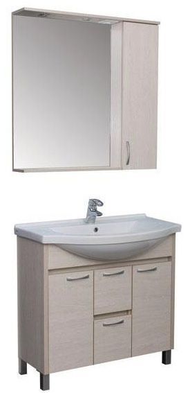 Тумба под раковину Aquanet Донна 00169182 100 белый дуб