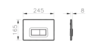 Кнопка смыва VitrA 740-0686 хром
