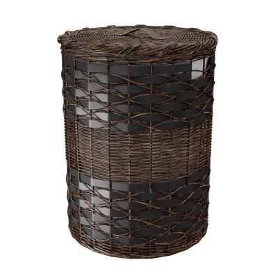 Корзина для белья WasserKRAFT Bever WBCB-2AX40YA-LDB коричневый