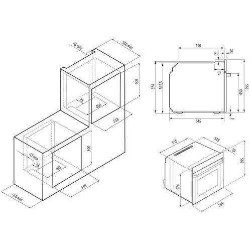 Духовой шкаф Krona ESSENZA 60 WH