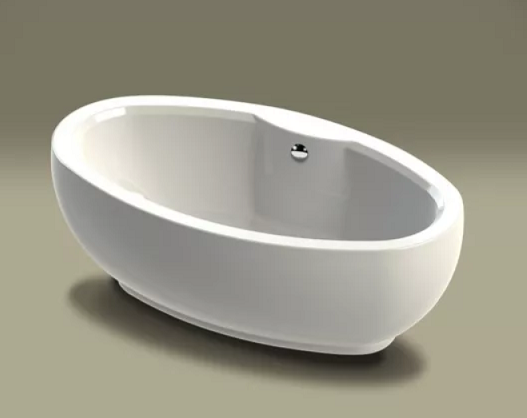 Акриловая ванна Knief Oval 0100-080-06 180x95 отдельностоящая, белый