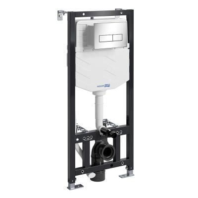Система инсталляции для подвесного унитаза WasserKRAFT 10TLT.010.ME.CH03 с клавишей смыва, белый, хром