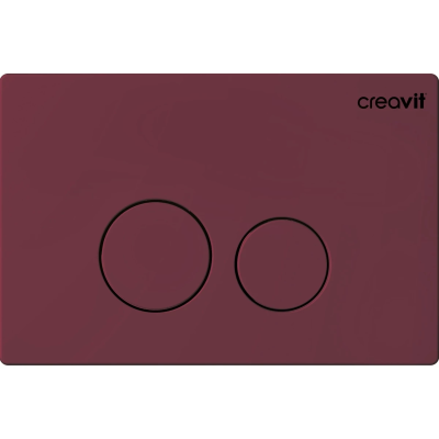 Кнопка смыва Creavit Terra GP9002.08 для инсталляции, бордовый матовый