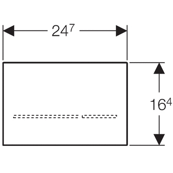 Привод бесконтактного смыва Geberit Sigma 80 116.092.SG.1 для унитаза, 8 см