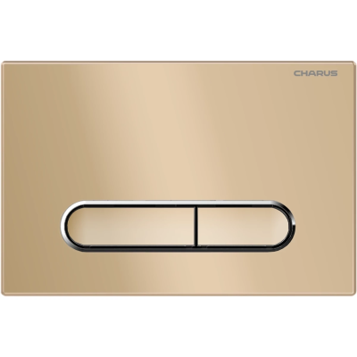 Кнопка смыва Charus Magnus FP.340.51.01 для инсталляции, песочный матовый/хром/песочный матовый