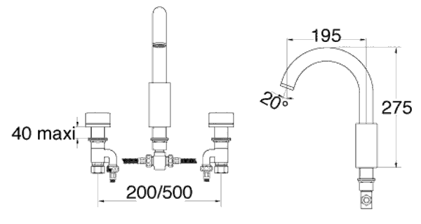 Смеситель Jacob Delafon Salute E71098-CP для ванны