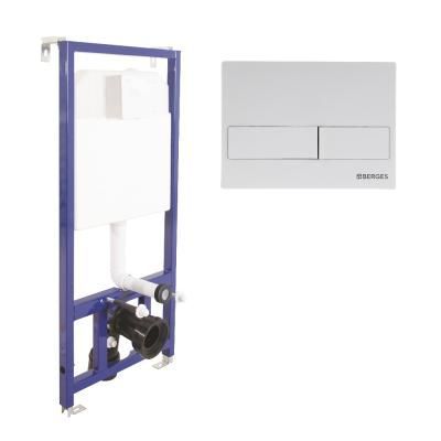 Система инсталляции для подвесного унитаза Berges Wasserhaus Novum 040211 + кнопка L1 белая