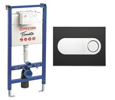 Инсталляция Pestan в комплекте с кнопкой Fluenta Onyx черный (SET40006356OB)