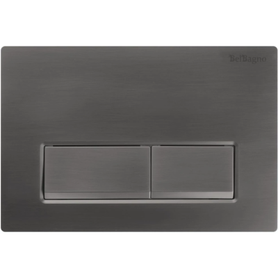 Кнопка смыва BelBagno BB-15R-GM для инсталляции, оружейная сталь матовый