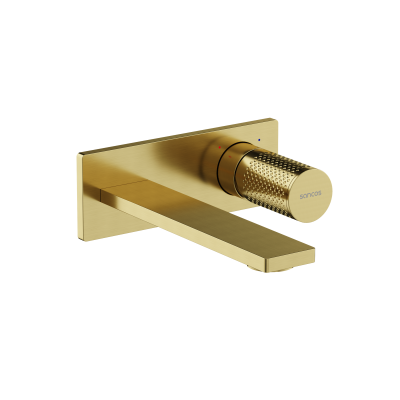 Смеситель для раковины SANCOS Nexus с внутренней частью, брашированное золото, PVD покрытие,  SC9013BG