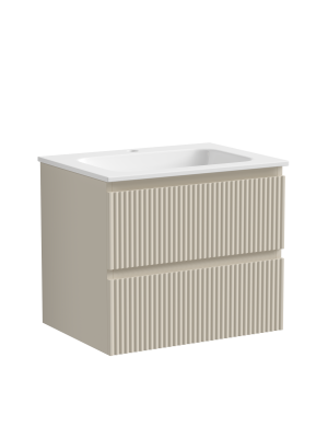 Тумба подвесная SANCOS Snob R 590х445х500, c двумя ящиками оснащенными доводчиками, Beige Soft , SNR60CE