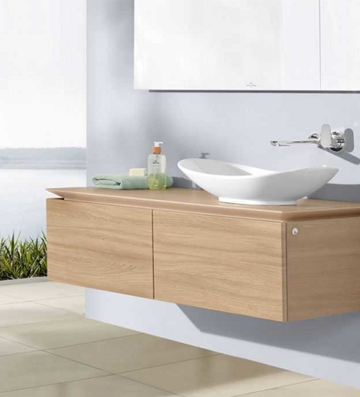 Тумба с раковиной Villeroy & Boch Legato B11100PN 120 R 2 ящика, вяз