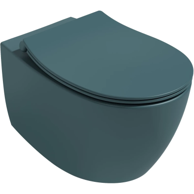 Унитаз подвесной Isvea Sentimenti Neo 10AR02010-2P безободковый, изумрудный матовый