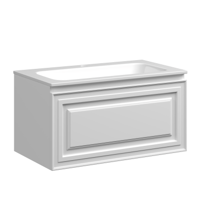 Тумба подвесная SANCOS Very 790х445х406, c одним  ящиком оснащенным доводчиками, Bianco , VR80W