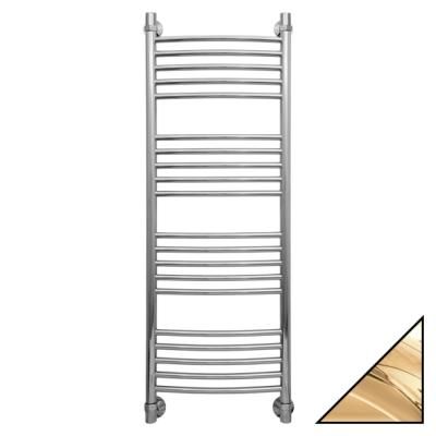 Полотенцесушитель водяной Сунержа Богема 1200x400 золото прямой, с дополнительной перемычкой