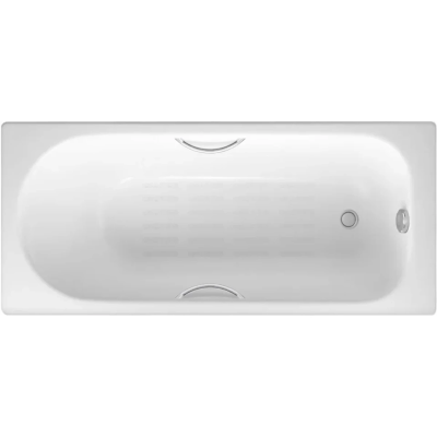Ванна чугунная Delice Grace DLR230643R-AS 170x70 см, с отверстиями под ручки, антискользящим покрытием, белый