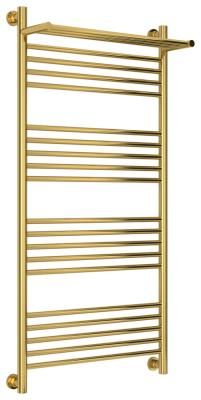 Полотенцесушитель водяной Сунержа Богема+ с 1 полкой 03-0223-1260 1200x600 золото