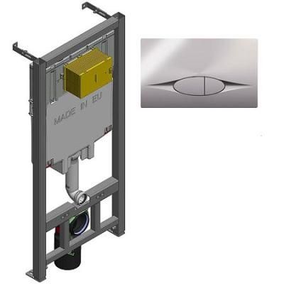 Система инсталляции Jacob Delafon E21822-CP с кнопкой смыва
