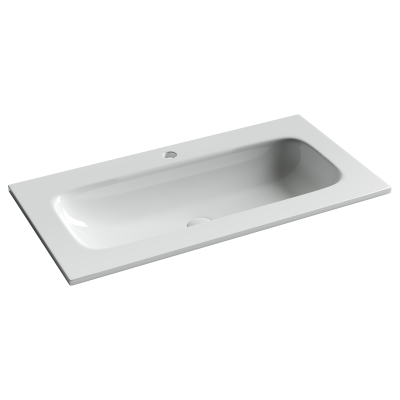 Раковина накладная мебельная Grace прямоугольная 910x457x137 с отверстием под смеситель цвет белый CN7019