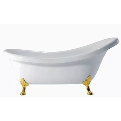 Акриловая ванна Knief Victorian 0100-061-01 175x83 отдельностоящая, белый/золото