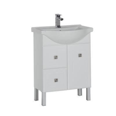 Тумба под раковину Aquanet Стайл 00181498 65 белая, 2 ящика