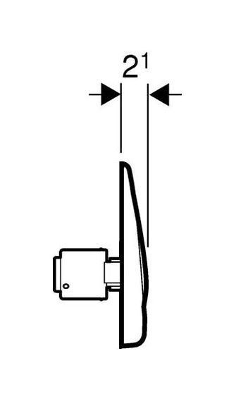 Ручной пневмопривод смыва Geberit Samba 115.819.46.1 для писсуара
