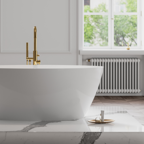 Смеситель Omnires Y Y1233GL напольный, для ванны, золото