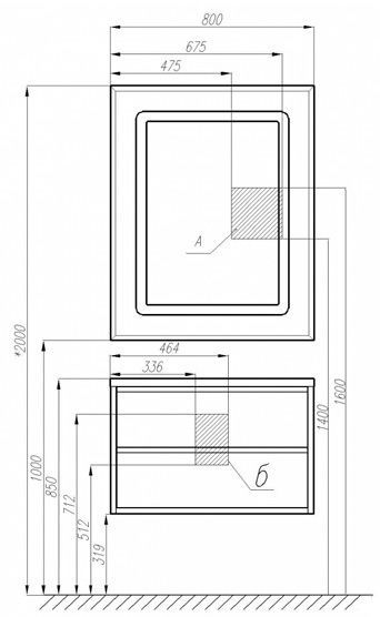 Зеркало Aquaton Римини 100 (1A136902RN010)