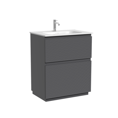 Тумба напольная SANCOS Folk Floor, 690х445х850, c двумя ящиками оснащенными доводчиками, Grey soft, FL70FGS