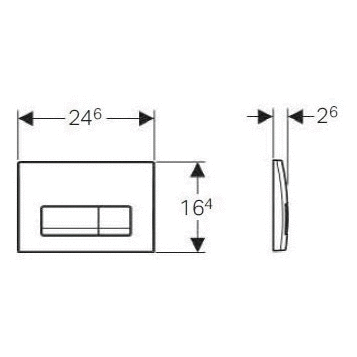Кнопка смыва Geberit Delta 51 115.105.11.1 белая