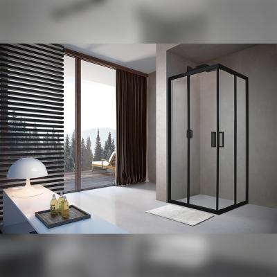 Душевой уголок Terminus Соренто квадрат 90х90х200, черный