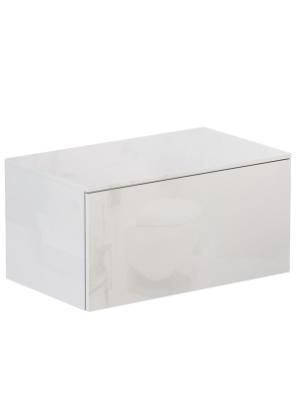 Тумба Velvex подвесная Unit 80, выс. 40, выдв. ящик, внутр. ящик, белый лед (tp.UNI.80.2Y белый глян