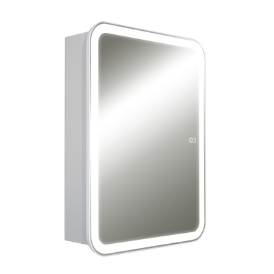 Зеркальный шкаф с посветкой и подогревом универсальный монтаж AQUAme AQM9201 600х800