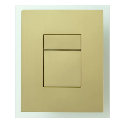 Кнопка смыва для инсталляции Vieir VRQ67-5S механическая матовое золото -квадратные клавиши