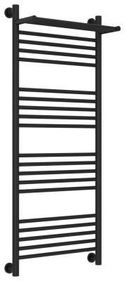 Полотенцесушитель водяной Сунержа Богема+ с 1 полкой 31-0223-1250 1200x500 черный матовый