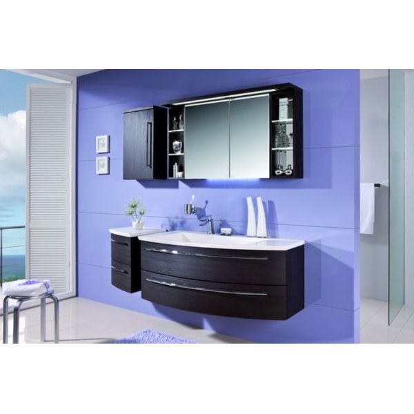 Шкаф-зеркало Puris Crescendo S2A431226L(169) 120 L серый структурный