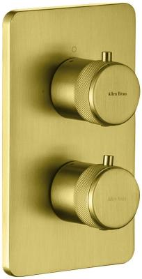 Смеситель для ванны Allen Brau Priority 5.31314-GB (с внутренней частью, 3 выхода) золото браш