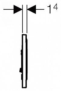 Кнопка смыва Geberit Sigma 50 115.788.SE.1 зеленое стекло