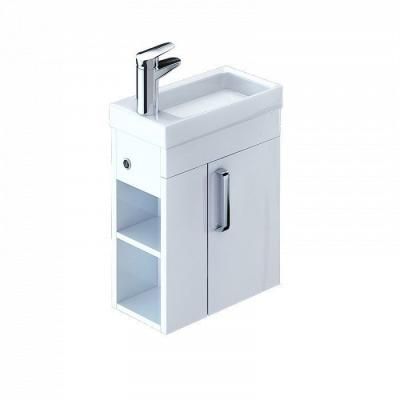 Тумба с раковиной IDDIS Torr 40 подвесная белая полки слева (TOKDR4DJ0WBJ1iJA95FUK)