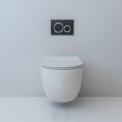 Унитаз подвесной Esbano Garcia безободковый, белый матовый