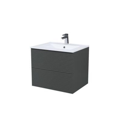 Тумба с умывальником IDDIS Bild подвесная, 60 см, темно-серый (BIL60G0i95K)